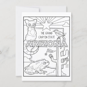 arizona color me collage invitation