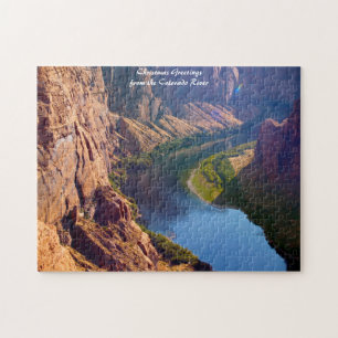 Arizona Colorado River.Christmas Greetings Jigsaw  Jigsaw Puzzle