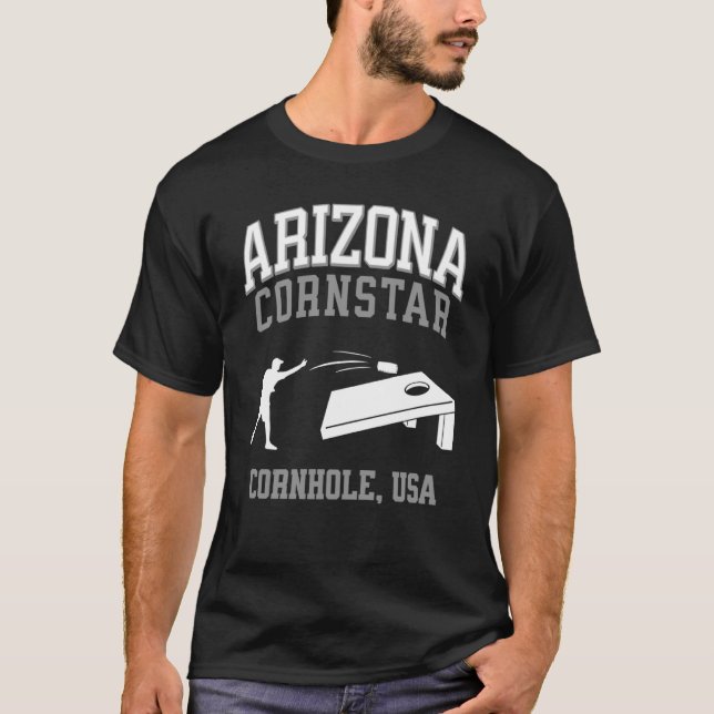 Arizona Cornstar Lucky Cornhole Tournament T-Shirt (Front)