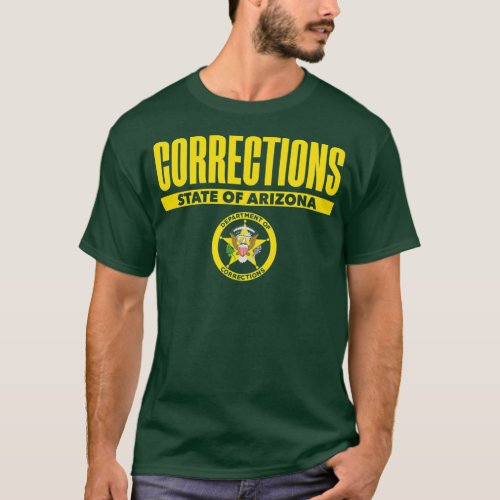 Arizona Correctional Officer Thin Gray Line Flag T_Shirt