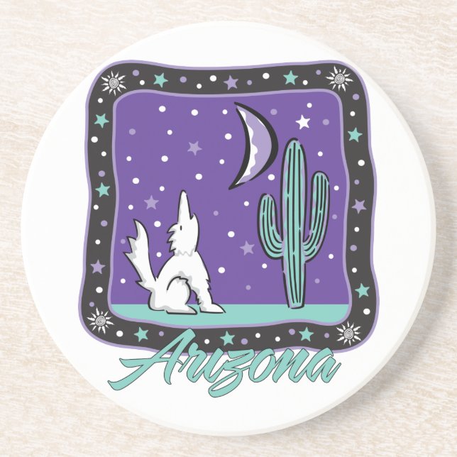 Arizona Coyote  Coaster (Front)