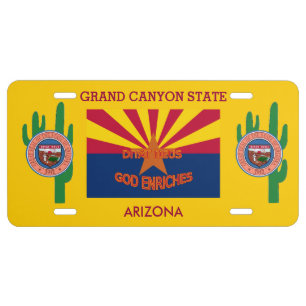 Arizona Custom Front License Plate