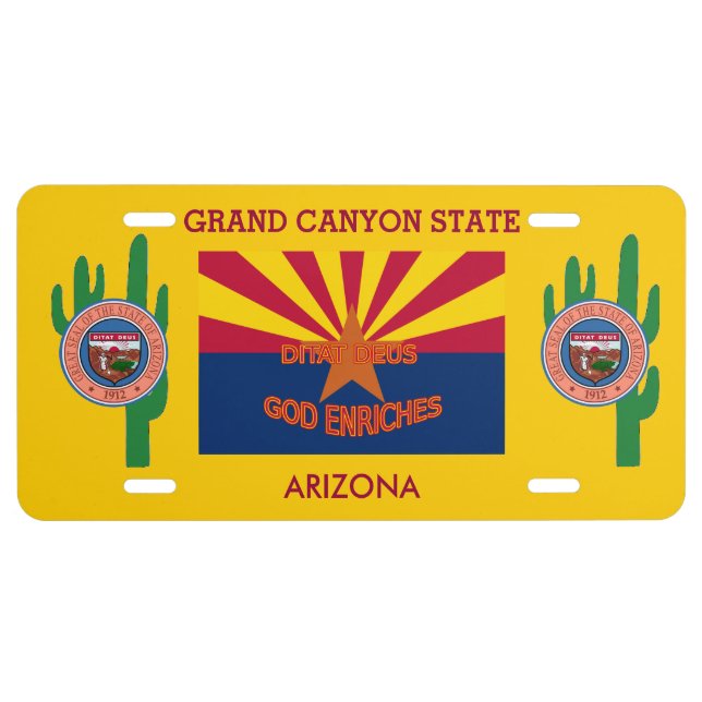 Arizona Custom Front License Plate (Front)