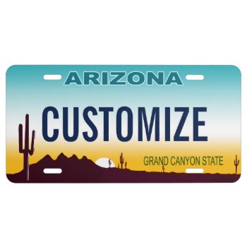 Arizona Custom License Plate by StargazerDesigns at Zazzle