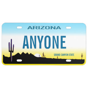 Arizona Custom License Plate
