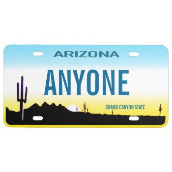 Arizona Custom License Plate by license_plates at Zazzle