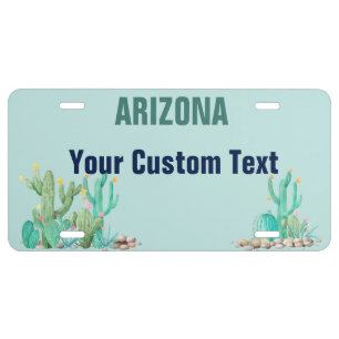 Arizona Custom Personalized Cactus Cacti License Plate