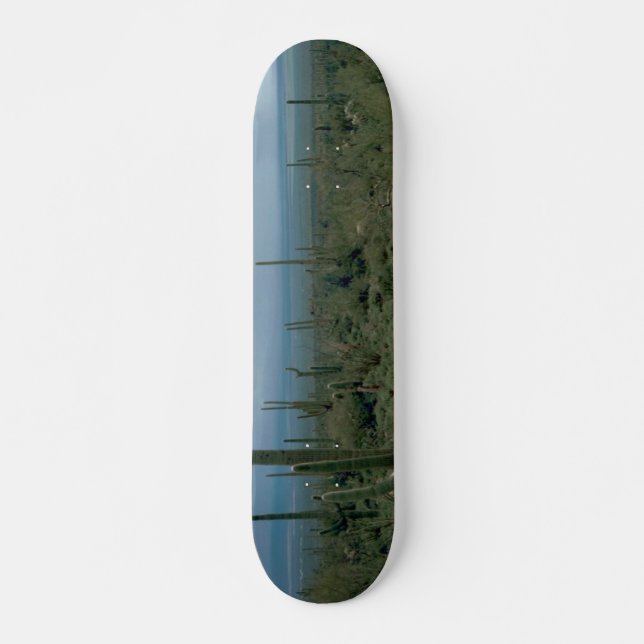 Arizona Desert and Cactuses Skateboard Deck (Front)