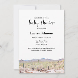 Arizona Desert Baby Shower Invitation