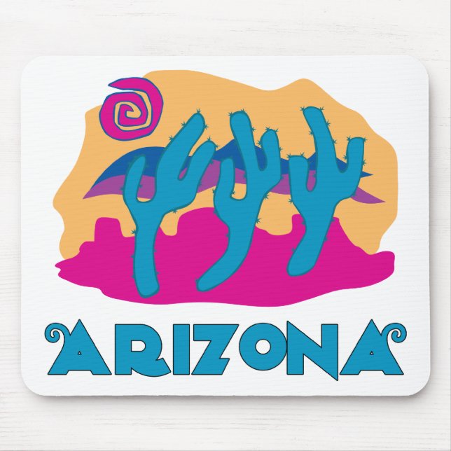 Arizona Desert Blue Mouse Pad (Front)