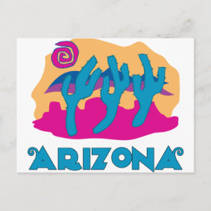 Arizona Desert Blue Postcard