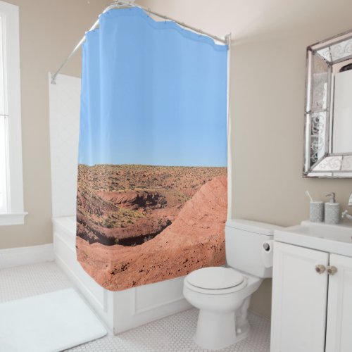 Arizona Desert Blue Sky Shower Curtain