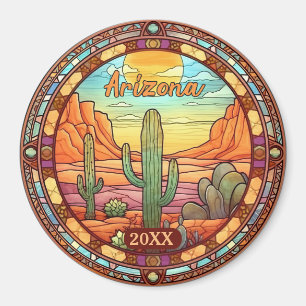 Arizona Desert Cactus Magnet