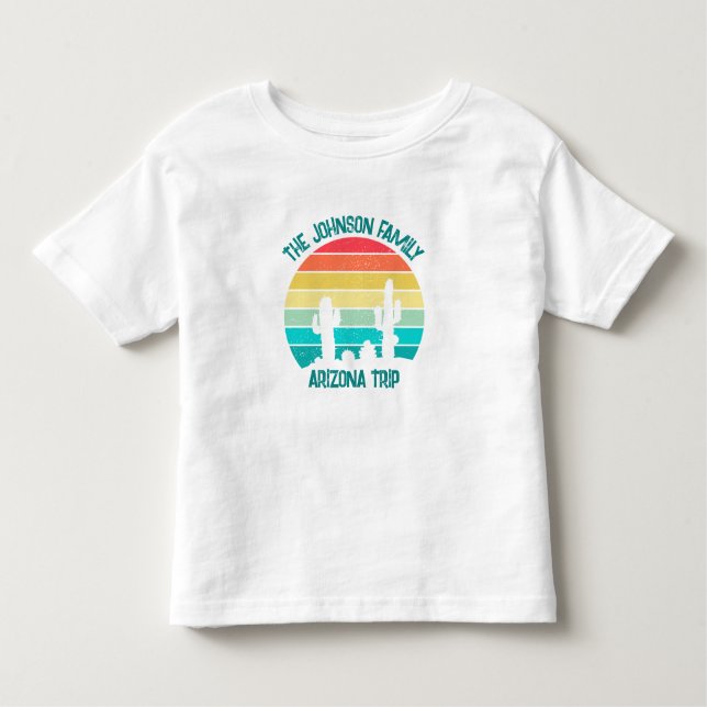 Arizona Desert Cactus Sunset Custom Trip Toddler T-shirt (Front)