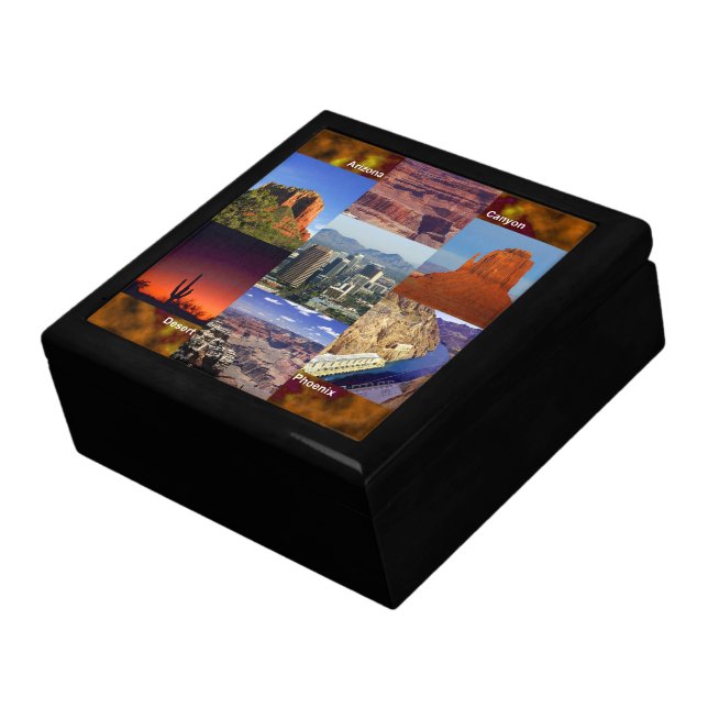 Arizona Desert Collage Keepsake Box (Side)