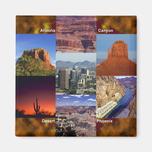 Arizona Desert Collage Magnet