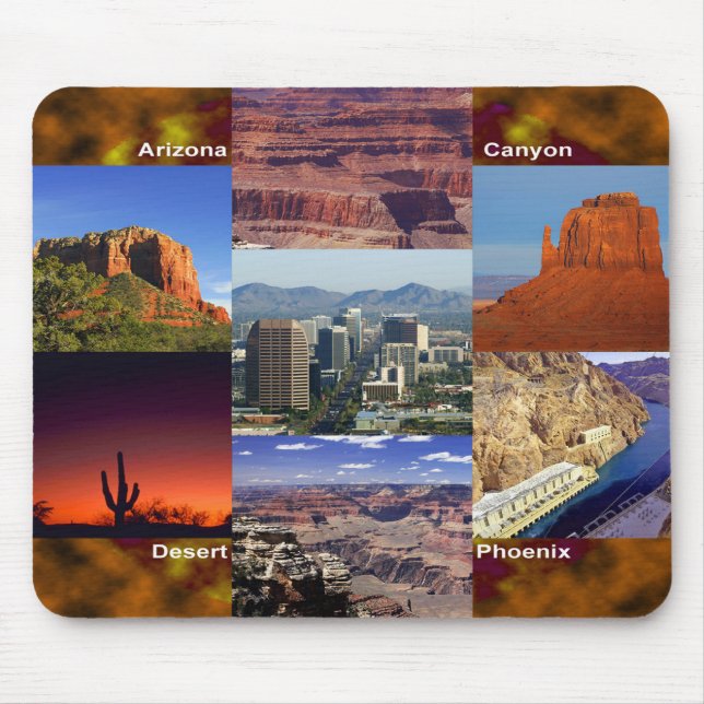 Arizona Desert Collage Mouse Pad (Front)