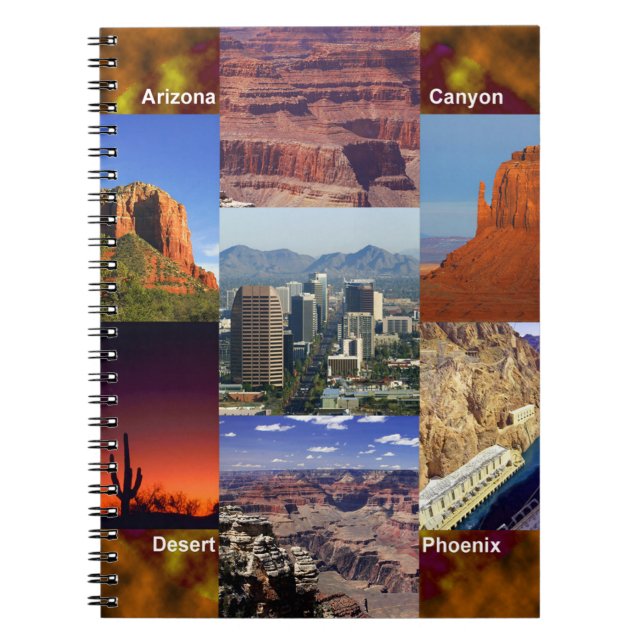 Arizona Desert Collage Notebook (Front)