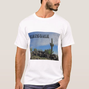 Arizona Desert Landscape Saguaro Cactus Photo T-Shirt