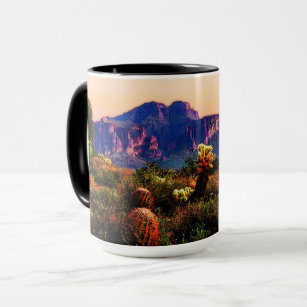 Arizona Desert Landscape Superstition Mountain Mug