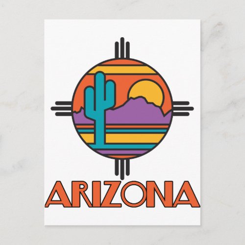 Arizona Desert Mandala Postcard