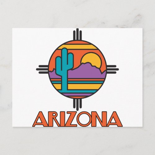 Arizona Desert Mandala Postcard