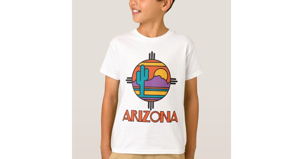 Flagstaff Arizona Desert Illustration Vintage Souvenir T-shirt