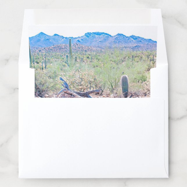 Arizona Desert Mountain Envelope Liner (In Envelope)