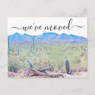 Arizona Desert Moving Announcement Postcard