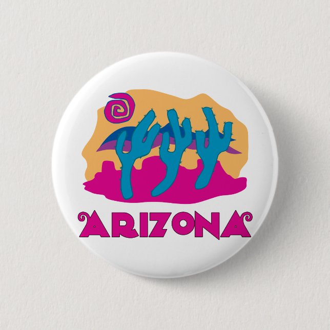 Arizona Desert Pink Button (Front)