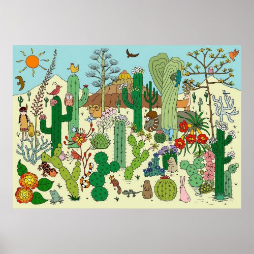 Arizona Desert Poster