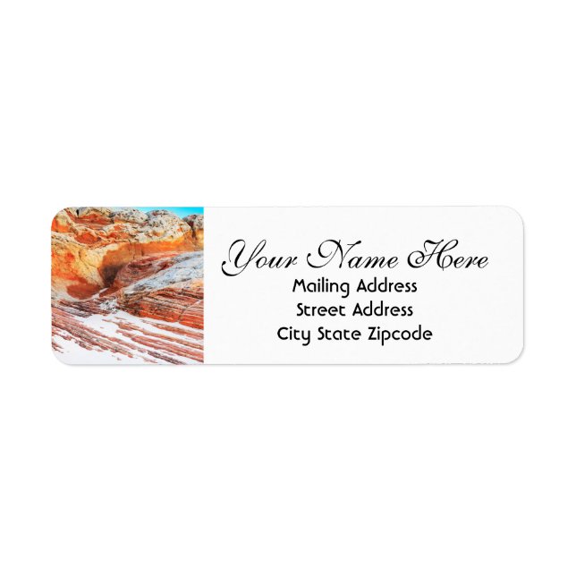 Arizona Desert Return Address Label (Front)