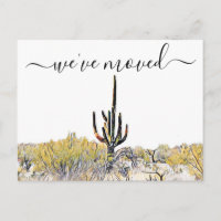 Arizona Desert Saguaro Moving Announcement