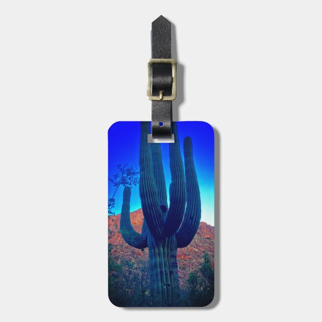 Arizona Desert Southwest Luggage Tag (Front Vertical)