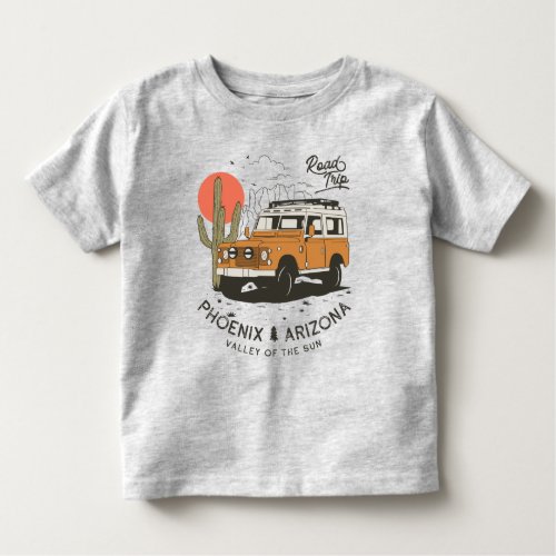 Arizona Desert Sunset Road Trip Cactus Phoenix Toddler T_shirt