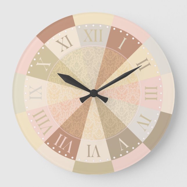Arizona Dreaming Soft Desert Southwest Colors Large Clock (Front)