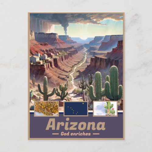 Arizona Dreamscape Surreal State Postcard