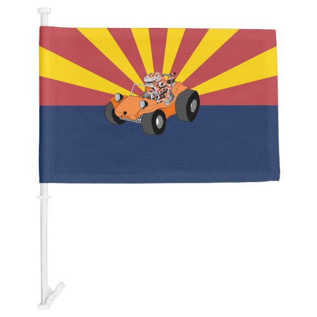 Arizona Dune Buggy flag Orange (Front)