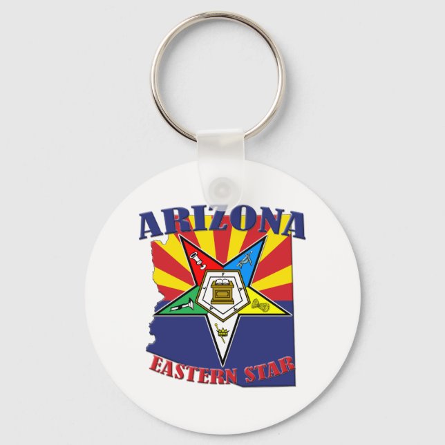 Arizona Eastern Star State Flag Keychain (Front)