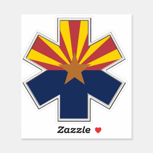 Arizona EMS Star of Life Sticker