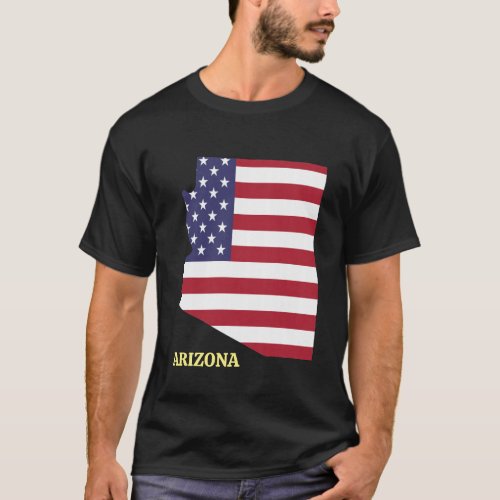 ARIZONA FAMILY REUNION Red White Blue USA Flag T_Shirt