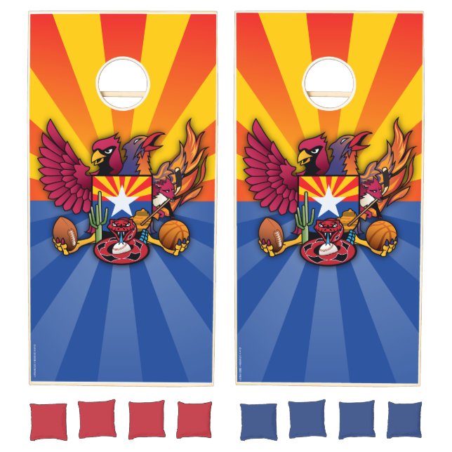 Arizona Fan Crest Cornhole Set (Set)