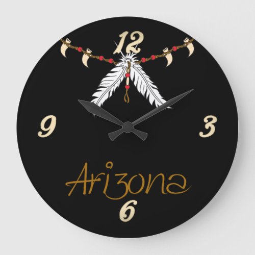 Arizona Feather Choker Wall Clock