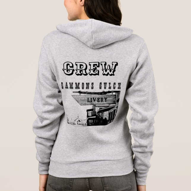 Arizona Film Locations - Staff Movie Film Crew Hoodie (Back)