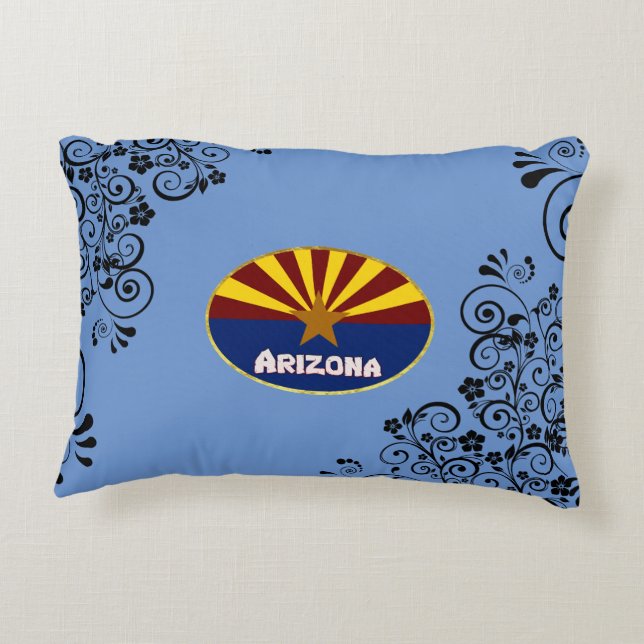Arizona flag accent pillow (Back)