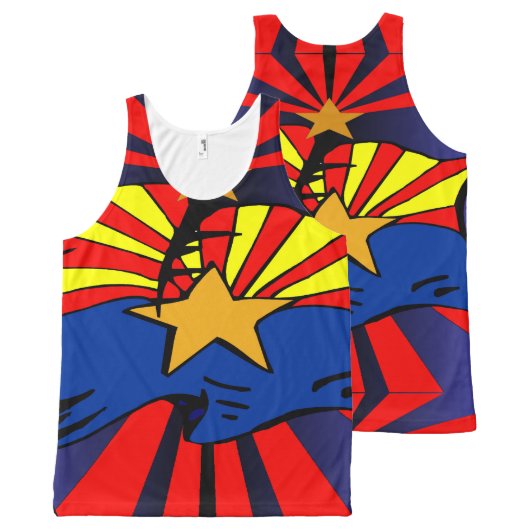 Arizona Flag All-Over-Print Tank Top (Front and Back)