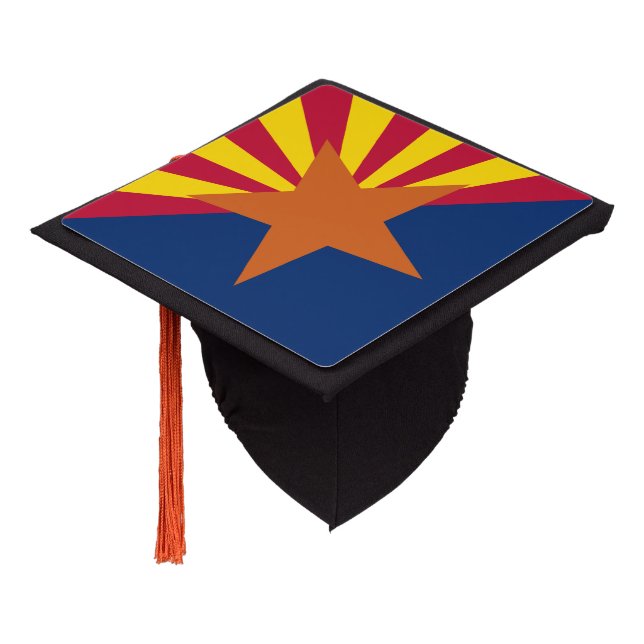 Arizona  flag, American state flag Graduation Cap Topper (Angled)