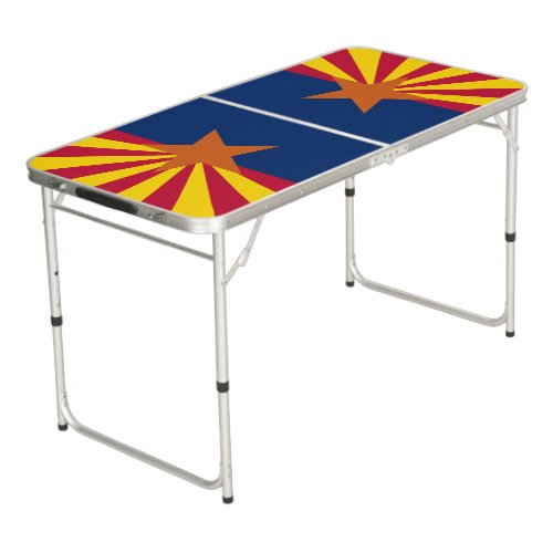 Arizona Flag American The Copper State Beer Pong Table