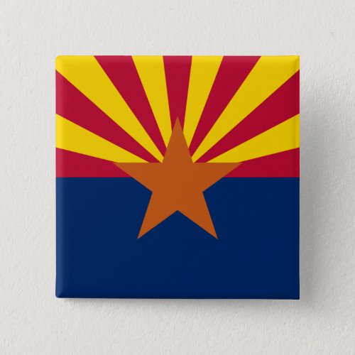 Arizona Flag American The Copper State Button