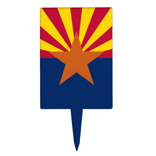 Arizona Flag American The Copper State Cake Topper